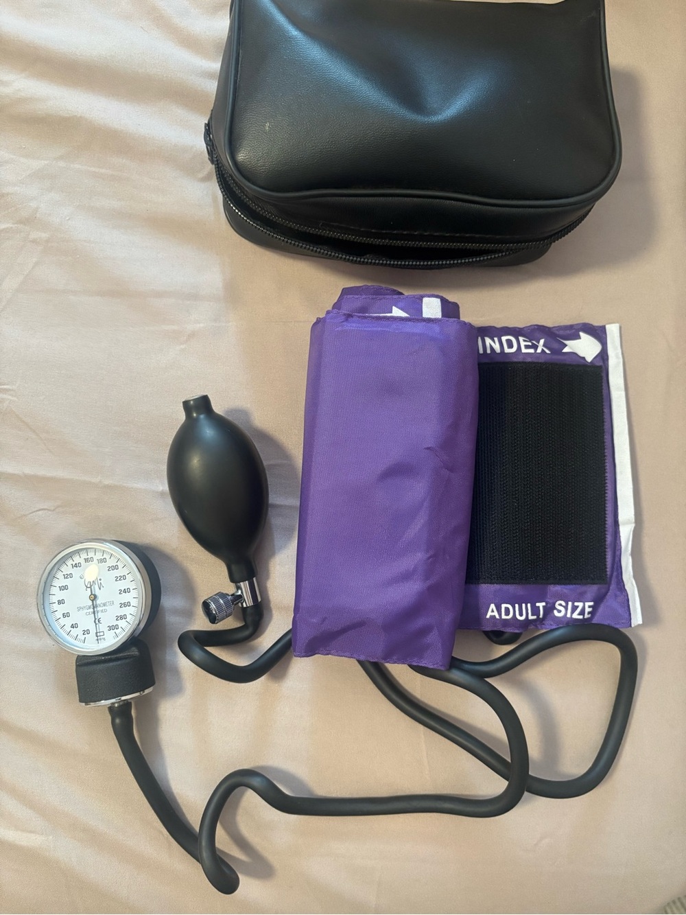 Portable Manual Blood Pressure Kit - Purple Cuff